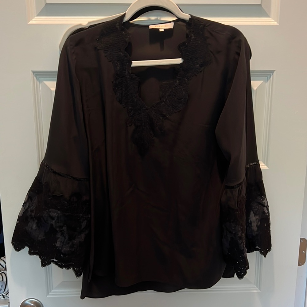 Silk black blouse